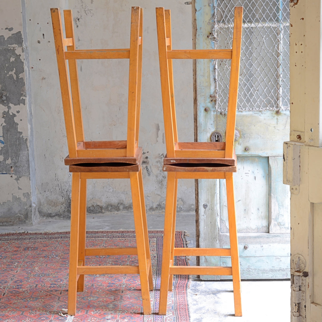 Set of 4 Laboratory Stools