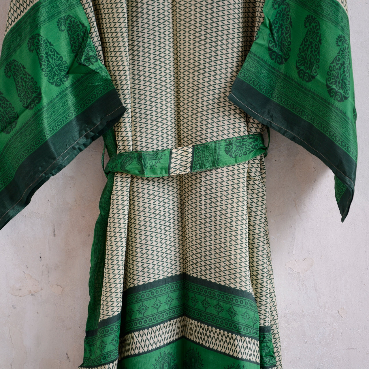 Long Vintage Silk Kimono