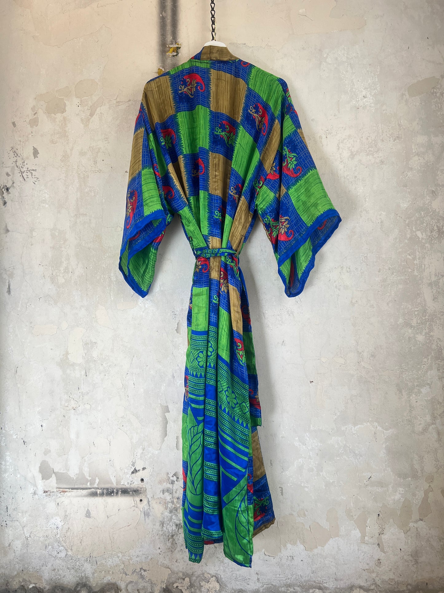 Long Vintage Silk Kimono
