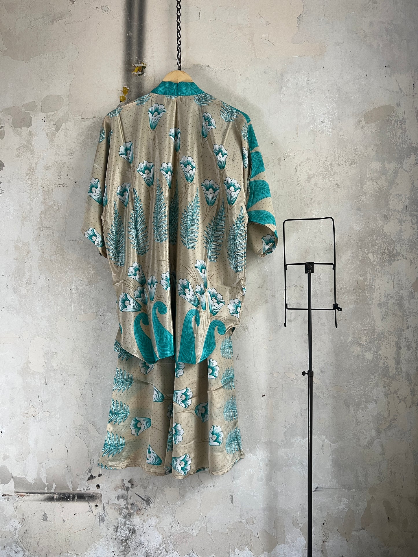 Vintage Silk Trousers & Shirt Co-ordinated Set