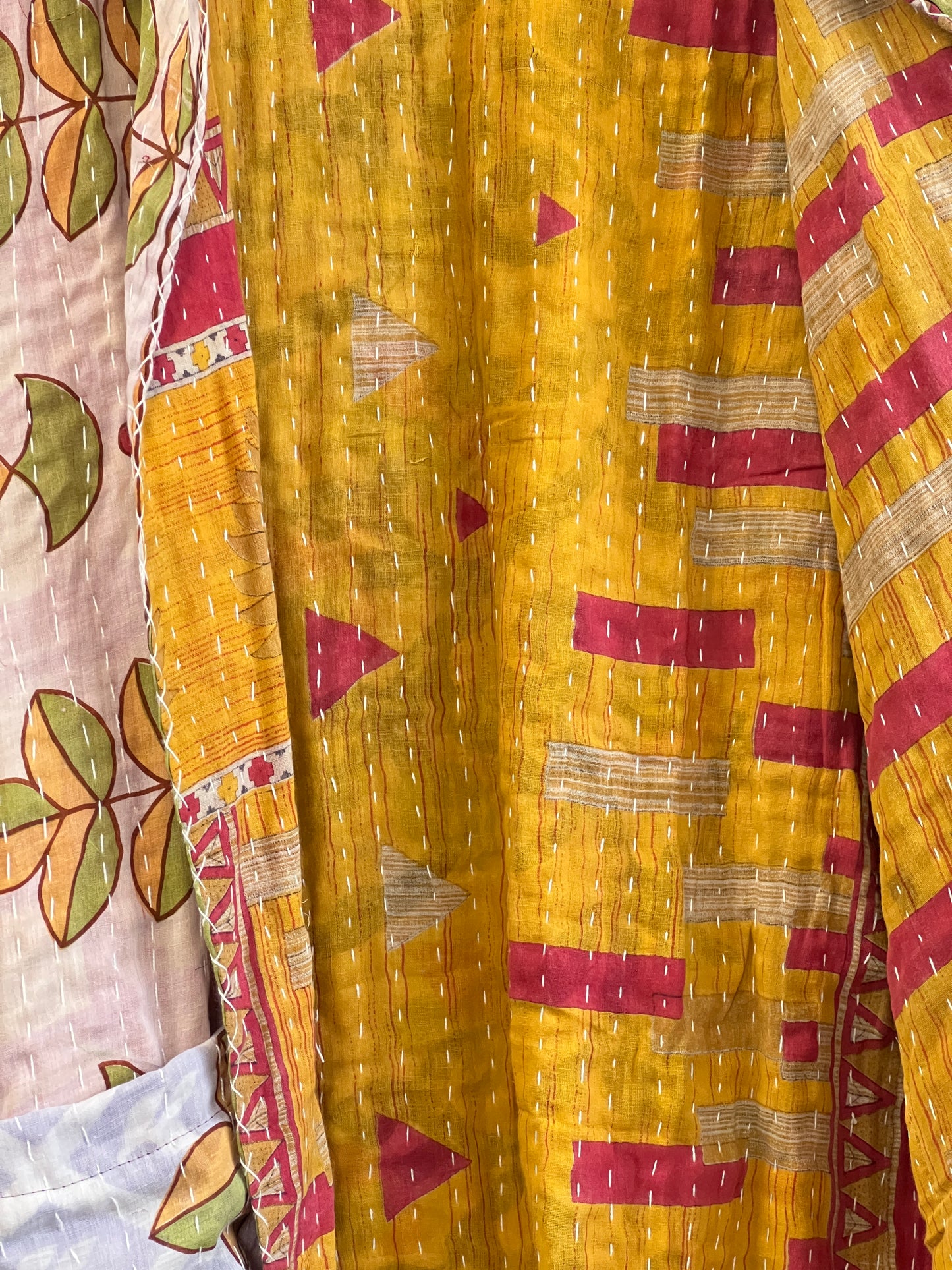 Vintage Cotton Kantha Reversible Jacket ~ No 19