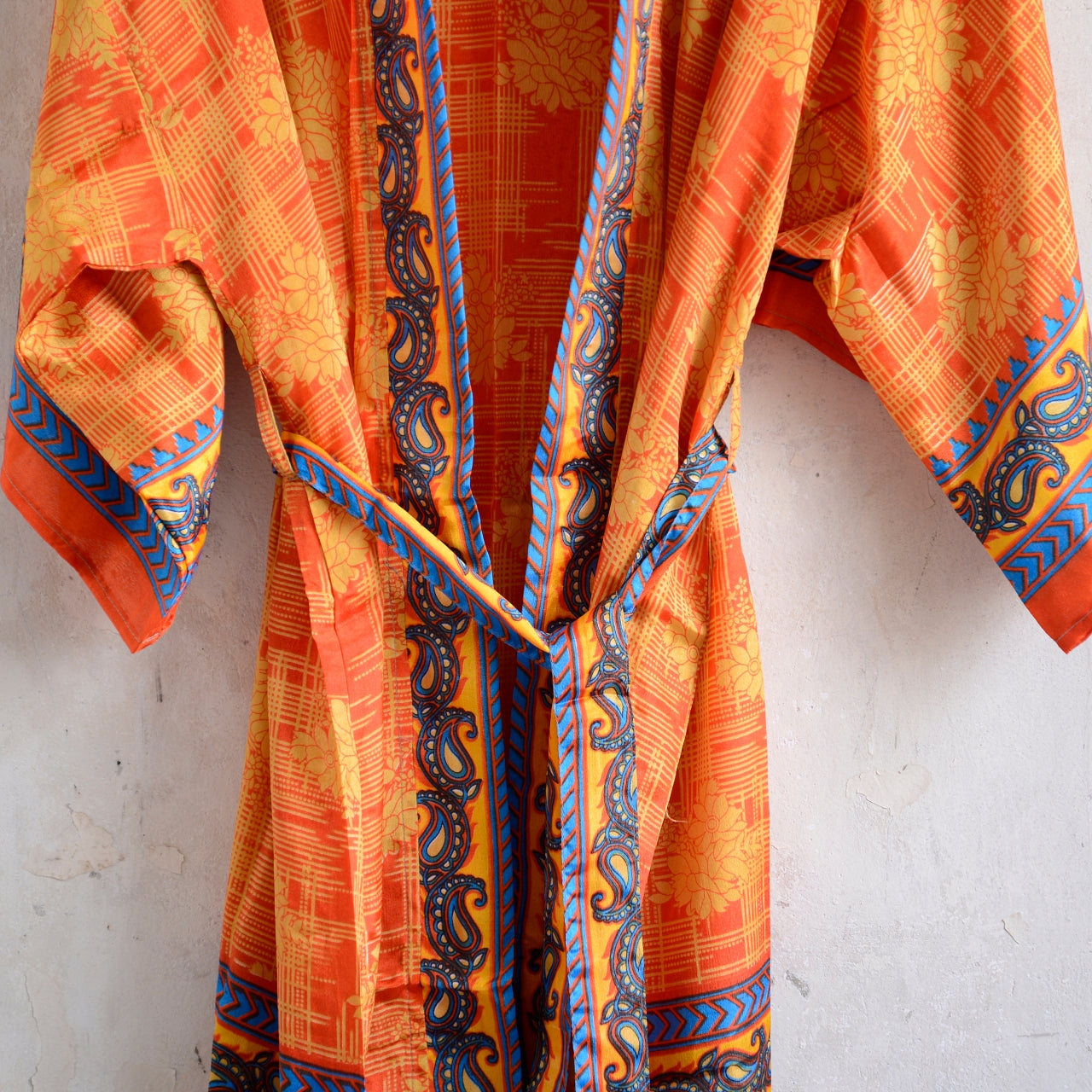 Long Vintage Silk Kimono