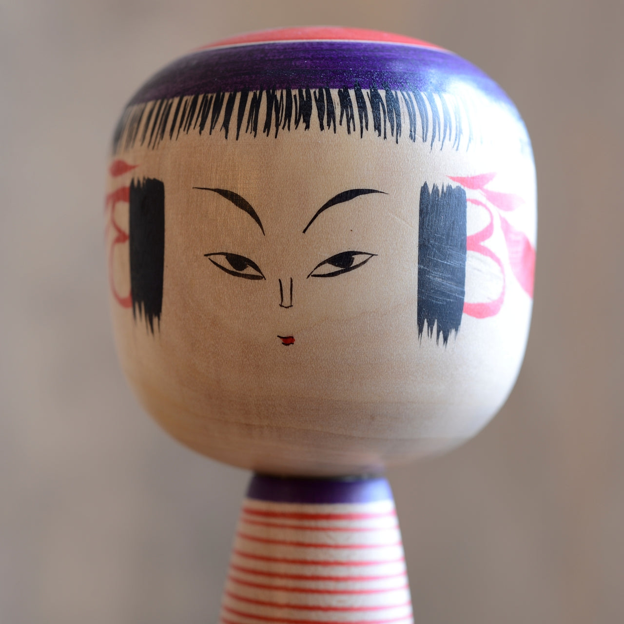 Traditional Japanese Folk Art Kokeshi Doll - 1