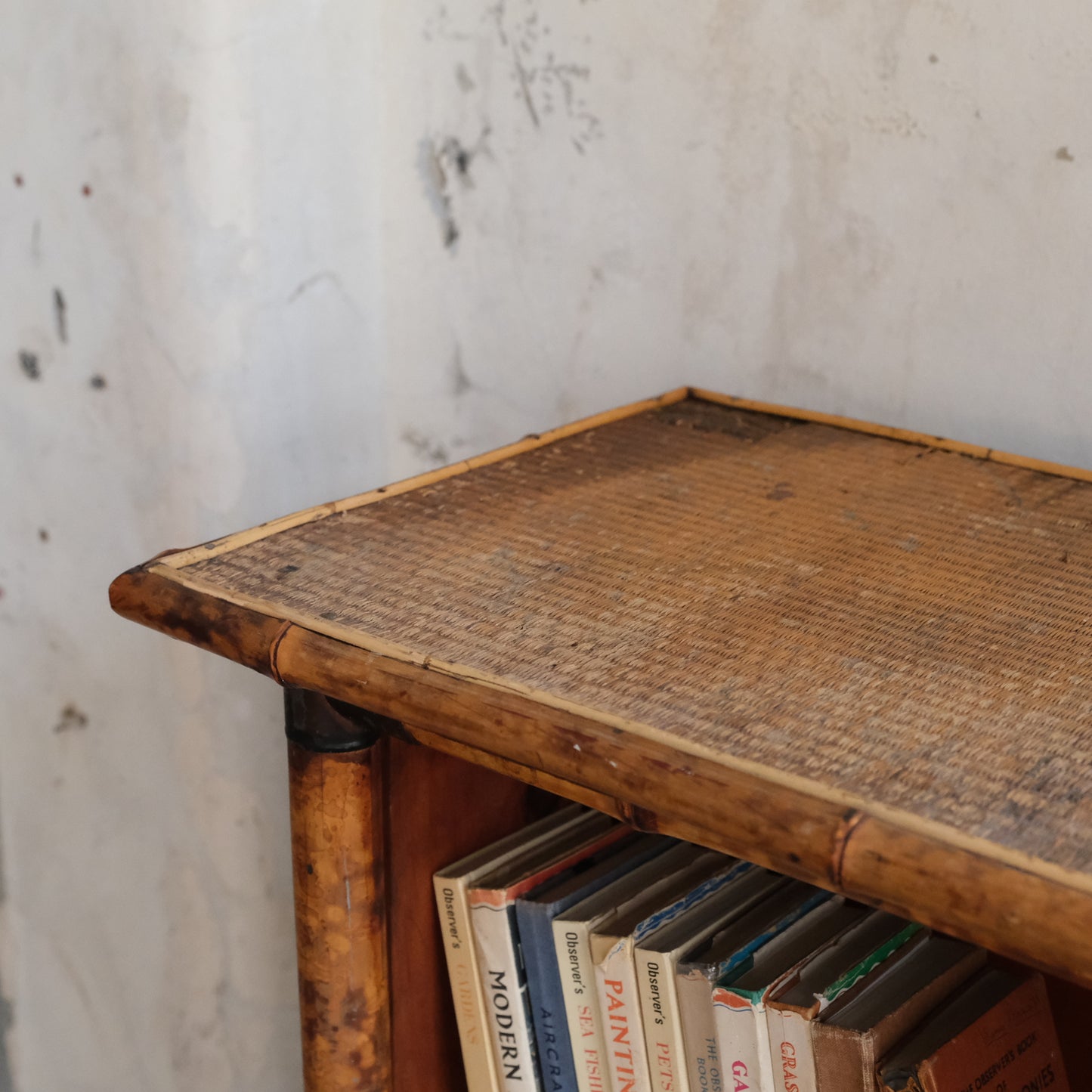 19thC Tortoiseshell Bamboo & Seagrass Bookshelves